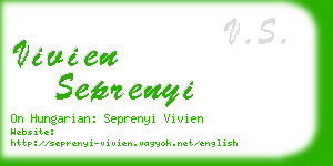 vivien seprenyi business card